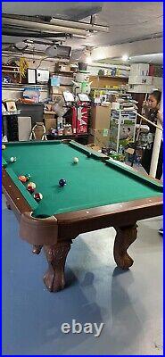 Ultimate Recreation Experience Classic Sports 87 Billiard Pool Table in Eye-Ca