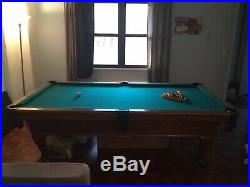 Unbranded 8 Slate Pool Table with Accessories