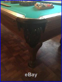 Unbranded 8 Slate Pool Table with Accessories
