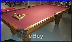 Used 1997 Olhausen Drake II 8 foot pool table with extras