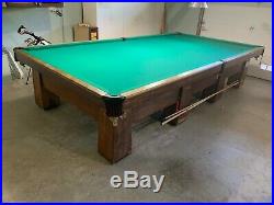 Used Antique (1922-23) Brunswick Balke Collender'Regina' Snooker Table, 12'x6