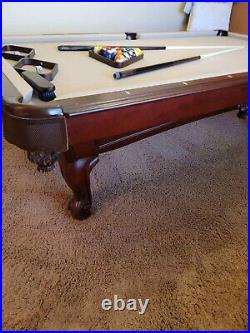 Used Legacy Billiards Pool Table For Sale. Balls, Sticks, Misc Included. Mint