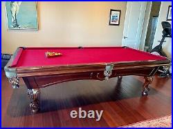 Used billiard table 9 feet long. Slate, very heavy Very good condition