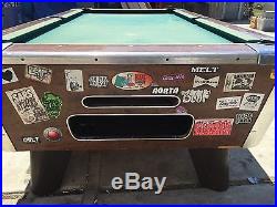 VALLEY COMMERCIAL COIN OPERATED 7 FOOT POOL TABLE