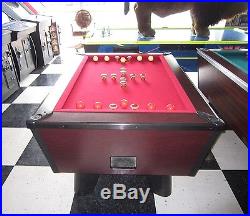 VALLEY TIGER CAT BUMPER POOL TABLE w BALL RETURN SLATE TOP