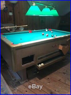 Valley Bar Pool Table 32 X 64 Coin Set To. 20 Cents Worlds Smallest Bar Table