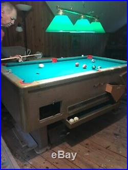 Valley Bar Pool Table 32 X 64 Coin Set To. 20 Cents Worlds Smallest Bar Table