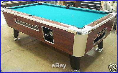 Valley Cougar Bar Size Commercial Arcade 7' Coin Operated Pool Table Balls Stick