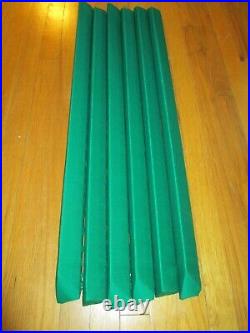 Valley/Dynamo Pool Table Rail set 6 bumpers NEW Green cloth 7 ft reconditioned