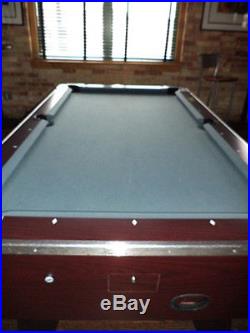 Valley Great Eight 88 Pool Table Billiards Mahogany Used