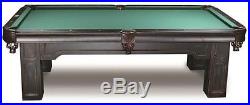 Vermont Black Distressed 8' Pool Table with FREE Shipping