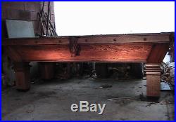 Vintage 1908 Brunswick Balke Collender restored 1+ slate table