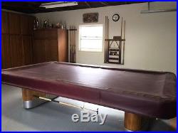 Vintage 1934 Pool Table with Accessories Anniversary Edition
