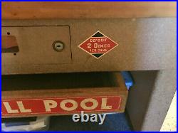 Vintage 1950's Exhibit's 3-hole skill bumper pool