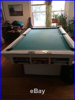 Vintage 1950s 60s White Brunswick pool table bundle- VG condition