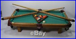 Vintage 1980's Abercrombie & Fitch Miniature Pool Table Fuax Aligator Case NOS