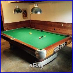 Vintage 9 ft Brunswick Anniversary Pool Table Retro