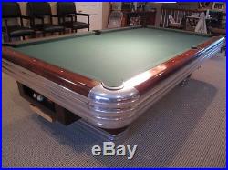 Vintage 9 ft. Brunswick Centennial Professional Model Pool Table (early '50's)