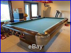 Vintage/Antique Brunswick Balke Mid Century Modern 9' Anniversary Pool Table