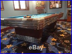 Vintage, Antique Brunswick Billiards Centennial Pool Table Unrestored