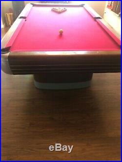 Vintage/Antique Brunswick Billiards Mid Century Modern 8' Anniversary Pool Table