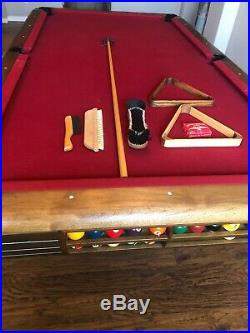 Vintage/Antique Brunswick Billiards Mid Century Modern 8' Anniversary Pool Table