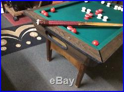 Vintage BUMPER POOL TABLE, SLATE TOP, GOOD CONDITION