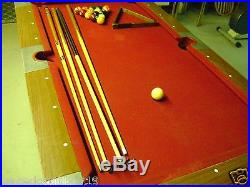 Vintage Billards Bar Room Pool Table with Slate Top Local Pick Up Only