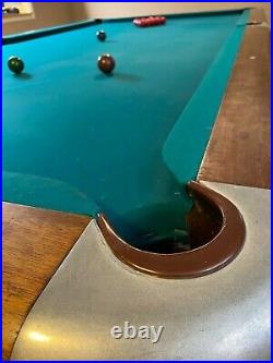 Vintage Brunswick 5x10 Snooker Table