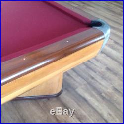 Vintage Brunswick 9' Commercial Pool Table