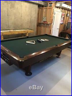 Vintage Brunswick 9 Gold Crown III Pool Table