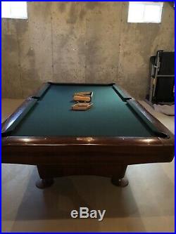Vintage Brunswick 9 Gold Crown III Pool Table