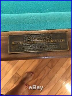 Vintage Brunswick-Balke-Collender Billiard/Pool Table Local Pick up only