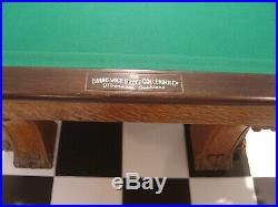 Vintage Brunswick Balke Collender Fancy Pfister Billiards Pool Table Beautiful