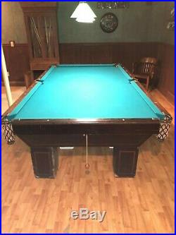 Vintage Brunswick Balke Collender Monarch Cushion Pool Table