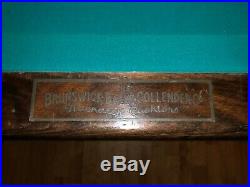 Vintage Brunswick Balke Collender Monarch Cushion Pool Table