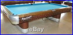 Vintage Brunswick Competition Pool Table University of Michigan