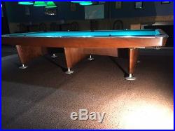 Vintage Brunswick Gold Crown 6 by 12 Snooker Table