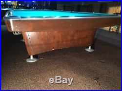 Vintage Brunswick Gold Crown 6 by 12 Snooker Table