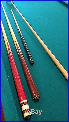 Vintage Brunswick Sport King 8' Pro model pool billiards table with accessories
