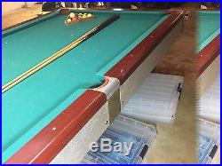 Vintage Chrome Victor brand CONN Billiards 9 ft Pool Table Mid Century Modern