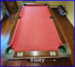 Vintage Irving Kay 7ft. Pool Table