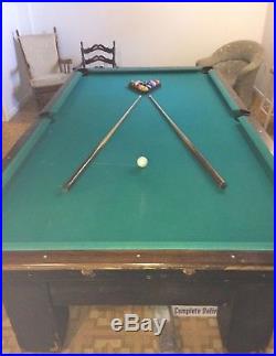 Vintage Pool Table with all accessories