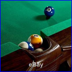 Wood Billiard Pool Table Ball And Claw Game Room Balls Cues Classic Set 7.5 Ft