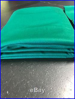 Worsted Wool GREEN Pool Table cloth for 9ft 8ft & 7ft Tables (fasted cloth)