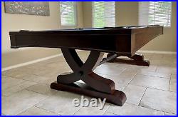 Xena Dark Walnut Pool Table with Dining Top Option