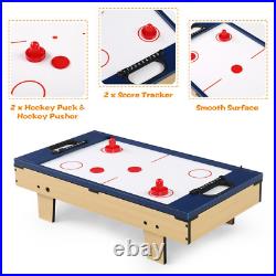 Zimtown 3Ft 4 in 1 Multi Game Table, Hockey Tennis Football Pool Table Billiard